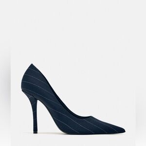Zara Pinstripe Heels